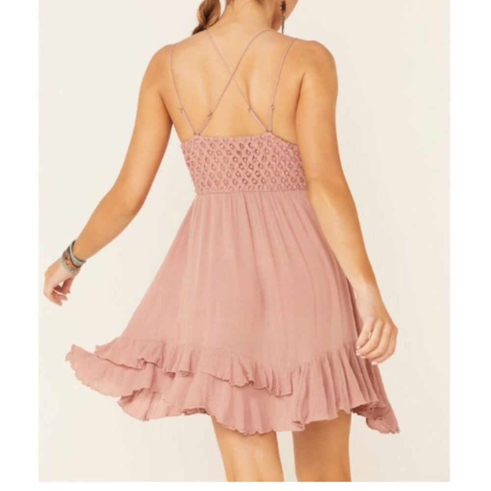 NWT Free People Adella small rose slip dress - Picture 3 of 8